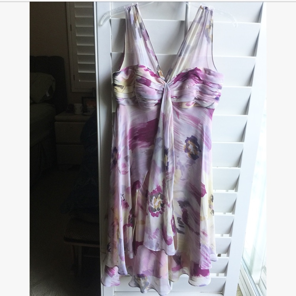 100% SILK Pastel Midi Dress💕